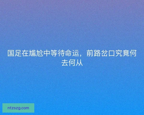 国足在尴尬中等待命运，前路岔口究竟何去何从